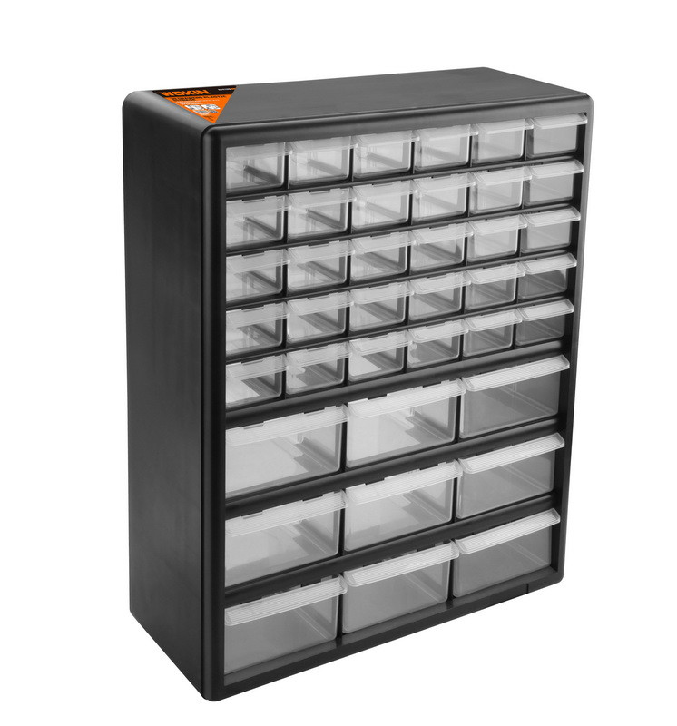 Plastový organizér s 39 zásuvkami