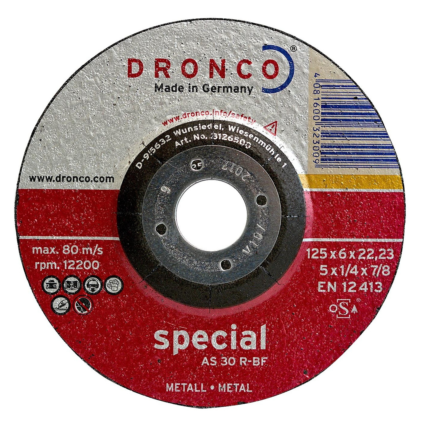 Brúsny kotúč DRONCO 115x6,0x22,2mm