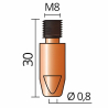 SOLUTION Kontaktná špička M8/30 Ø 0,8mm