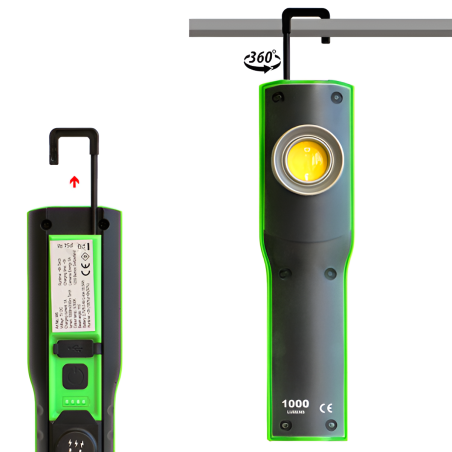 Zavesená pracovná LED baterka SOLUTION W6 od Lemania Energy