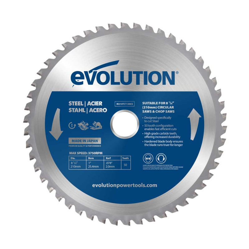 Pílový kotúč EVOLUTION Steel 210x25mm Z50