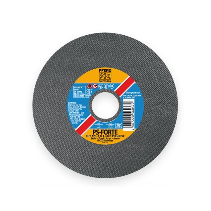 Tenký rezný kotúč na oceľ a INOX 125x1,0x22,2 mm PFERD PSF STEELOX