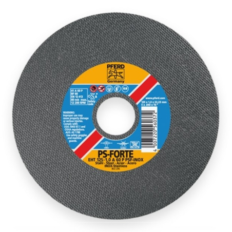 Tenký rezný kotúč na oceľ a INOX 125x1,0x22,2 mm PFERD PSF STEELOX